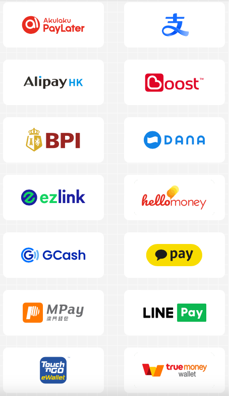 Multiple e-wallet apps